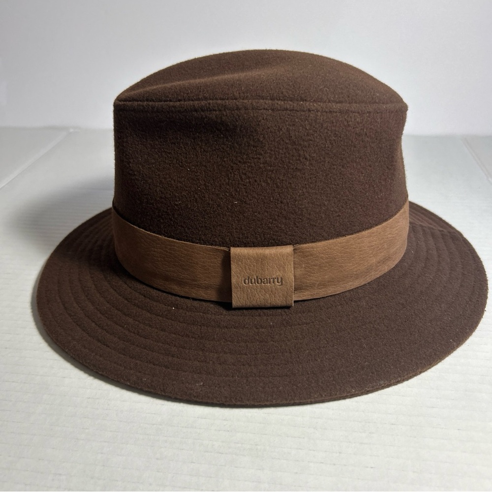 Dubarry Unisex Rothowen Hat Felt W/Leather Strap Stylish Structured Sz Med-EUC